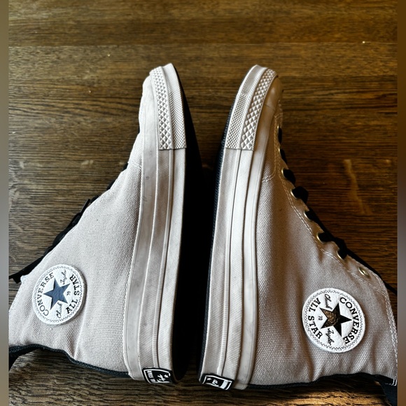 Converse Chuck 70 High Top Sneakers Light Grey Canvas Unisex Men 9 / Women 11 - Picture 4 of 10